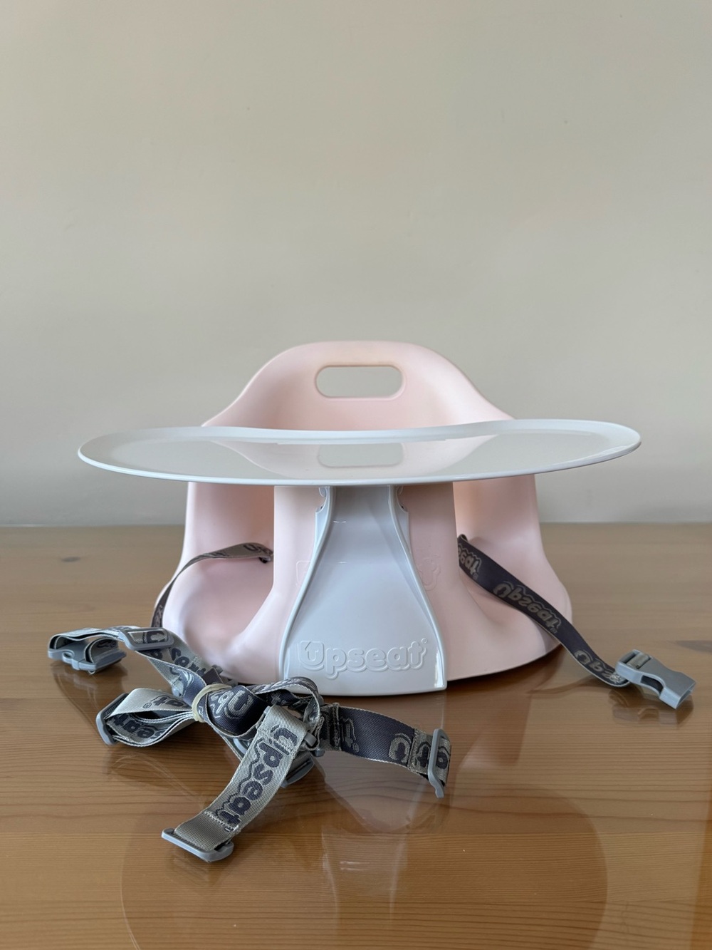 Upseat Baby Floor Seat / Booster Seat with Removable Tray in Pink